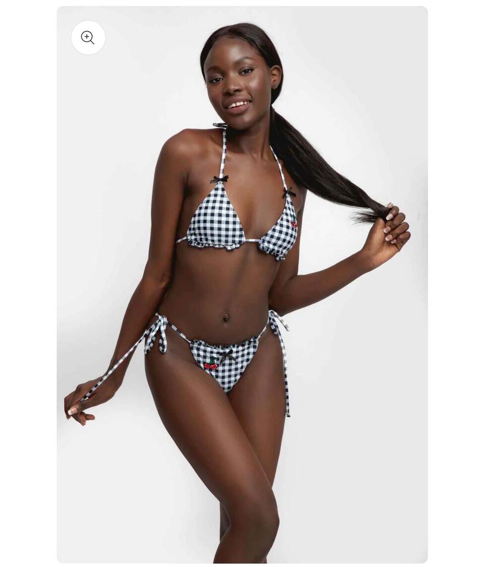 Blackbough Gingham Cherry Bikini Set Size S/M